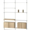 String Furniture Pira G2 Floor-to-Ceiling Shelving Bundle A fra String> Reolsystemer