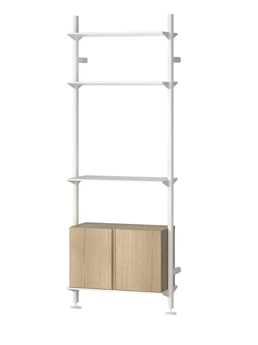 String Furniture Pira G2 Floor-to-Wall Shelving Bundle B fra String> Reolsystemer