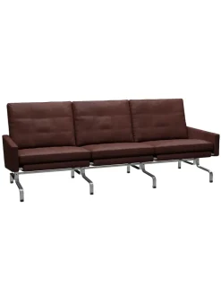 Fritz Hansen PK31/3 3 pers. Sofa af Poul Kjærholm><noscript><img width=