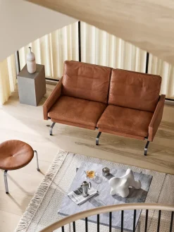Fritz Hansen PK31/2 2 pers. Sofa af Poul Kjærholm><noscript><img width=