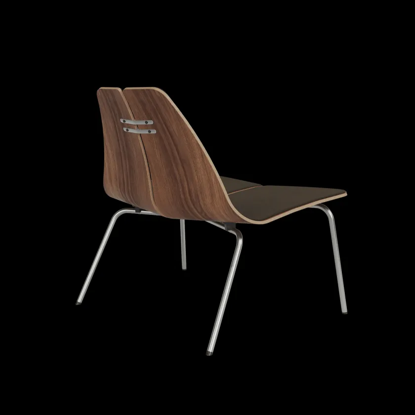 Fritz Hansen PK23 forsidepolstret, Black af Poul Kjærholm> Lænestole