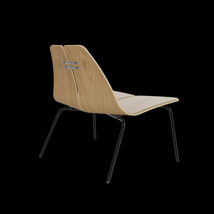Fritz Hansen PK23 forsidepolstret, Walnut af Poul Kjærholm> Lænestole