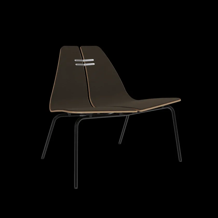 Fritz Hansen PK23 forsidepolstret, Walnut af Poul Kjærholm> Lænestole