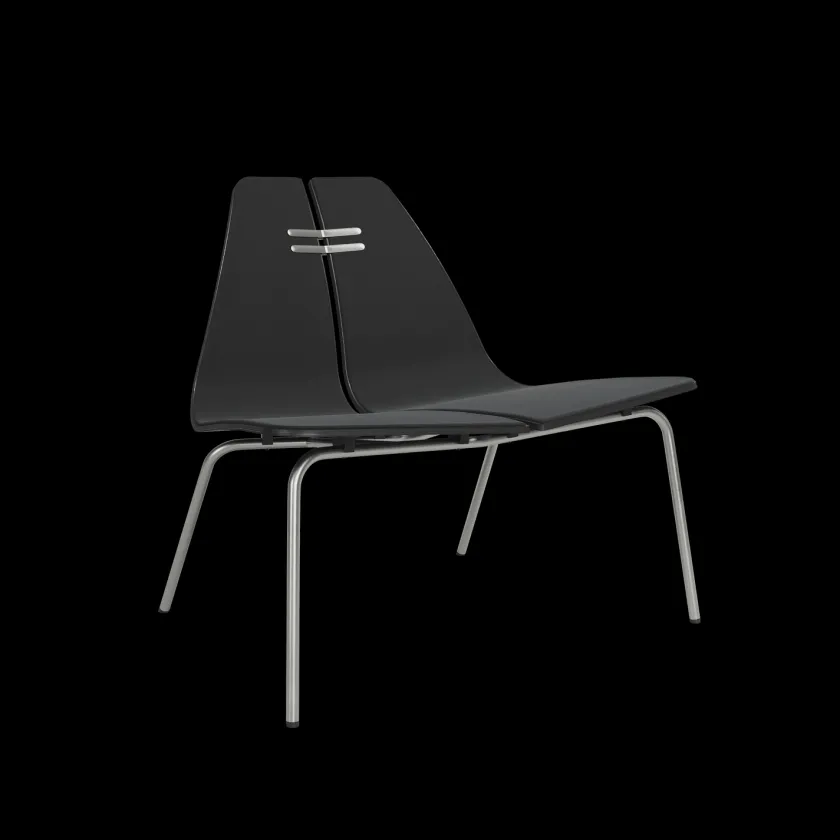 Fritz Hansen PK23 forsidepolstret, Walnut af Poul Kjærholm> Lænestole