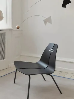 Fritz Hansen PK23 Lounge Chair, black/steel af Poul Kjærholm> Loungestole|Lænestole