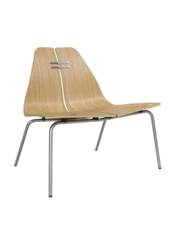 Fritz Hansen PK23 Lounge Chair, walnut/steel af Poul Kjærholm><noscript><img width=