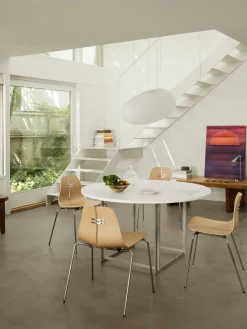 Fritz Hansen PK3 spisebordsstol, sort ask af Poul Kjærholm><noscript><img width=
