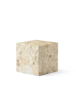 Audo Copenhagen Plinth Cubic Sand Kunis Breccia marmor fra> Sideborde Og Små Borde