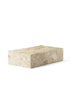 Audo Copenhagen Plinth Low Sand Kunis Breccia marmor fra><noscript><img width=