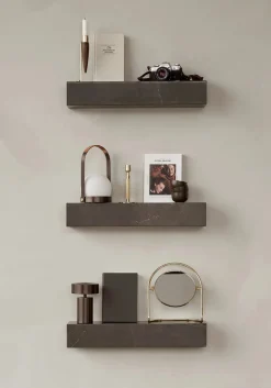 Audo Copenhagen Plinth Shelf Grey Kendzo marmor fra><noscript><img width=