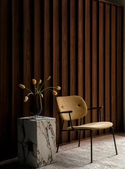 Audo Copenhagen Plinth Tall Rose Calacatta Viola marmor fra> Sideborde Og Små Borde