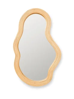 Ferm Living Pond Mirror Medium, rattan fra> Spejle