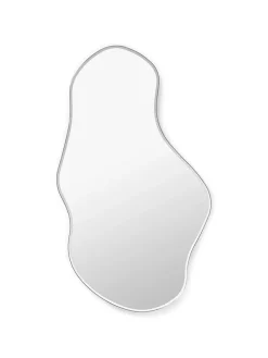 Ferm Living Pond Mirror stor, Dark Chrome fra> Gaver Til Hende|Spejle