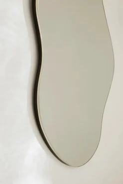 Ferm Living Pond Mirror stor, Dark Chrome fra><noscript><img width=