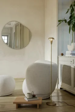 Ferm Living Pond Mirror XL, Dark Chrome fra> Spejle