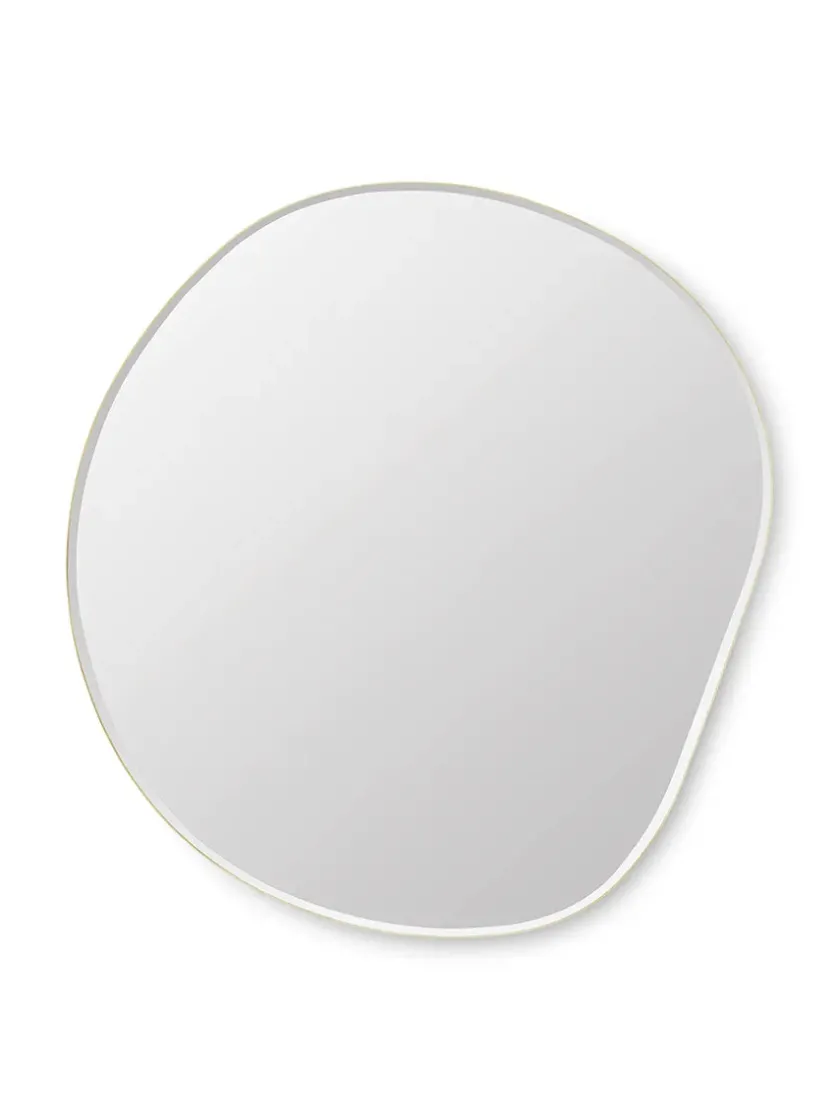 Ferm Living Pond Mirror XL, Dark Chrome fra> Spejle