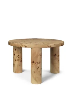 Ferm Living Post Coffee Table, burl veneer fra> Sofaborde