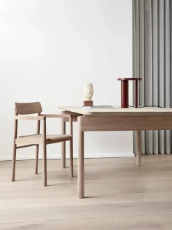 Fredericia Furniture Post Spisebordsstol, sædepolstret max 95 læder fra><noscript><img width=