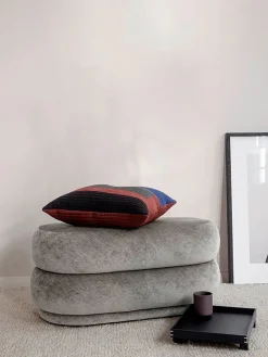 Ferm Living Pouf Oval, faded velvet fra><noscript><img width=