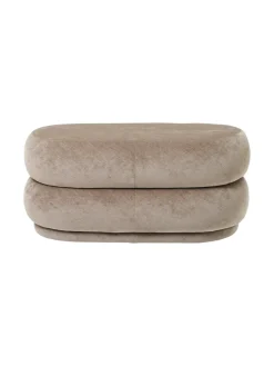Ferm Living Pouf Oval, faded velvet fra><noscript><img width=
