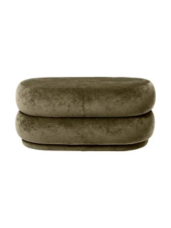 Ferm Living Pouf Oval, faded velvet fra><noscript><img width=