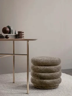 Ferm Living Pouf Round, faded velvet fra><noscript><img width=