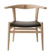 PP Møbler PP518 Tyrestol m. polstret sæde af Hans J. Wegner> Spisebordsstole