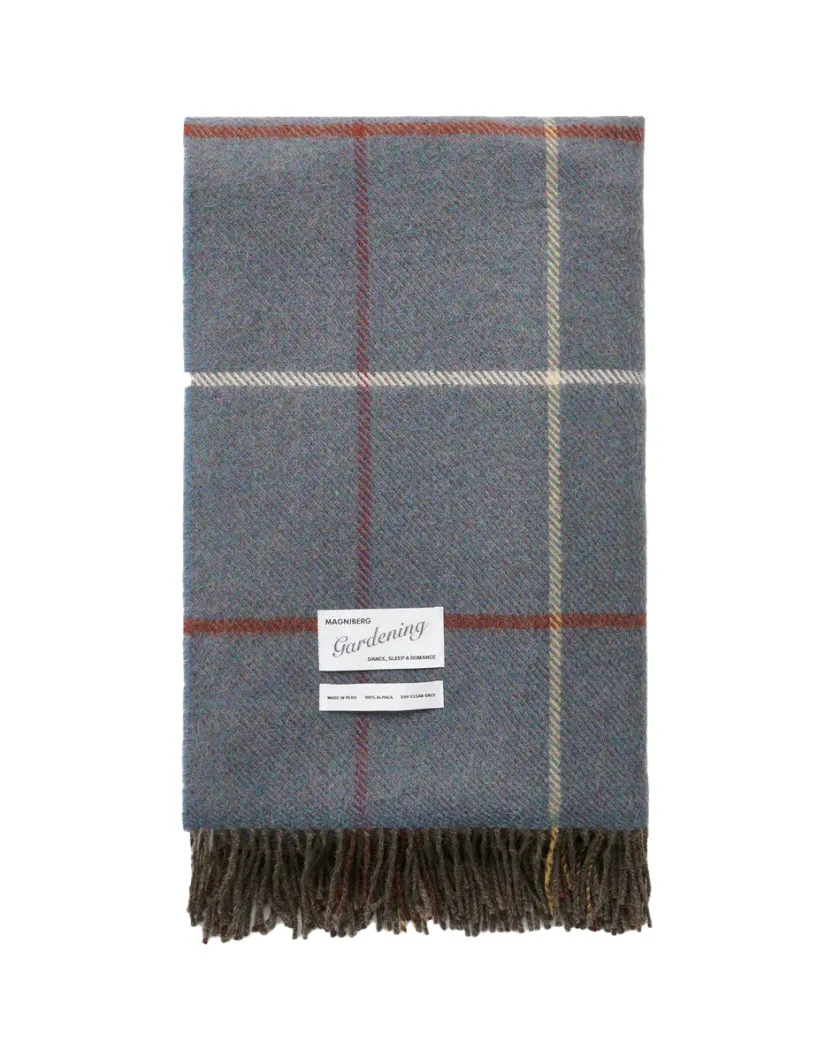 Magniberg Princess blanket - Poppy seed blue fra> Gaver Til Hende|Puder Og Plaider