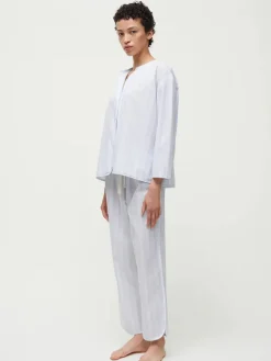 Aiayu Pyjamas Poplin, mix blue eyes fra> Tøj|Tekstiler Til Soveværelset