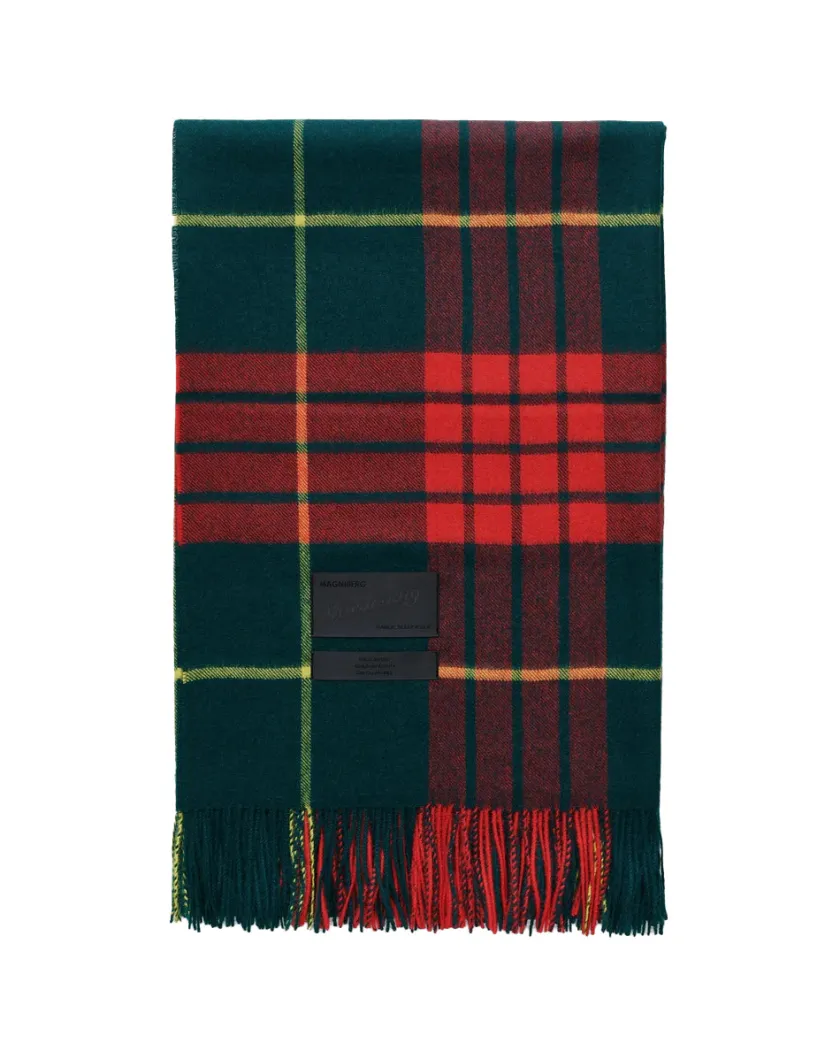 Magniberg Queen blanket - Volvo blue tartan fra> Puder Og Plaider