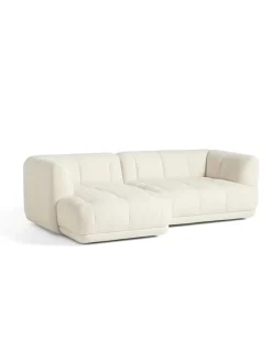 HAY Quilton 2,5 pers. sofa, Flamiber Cream A5, venstre fra><noscript><img width=