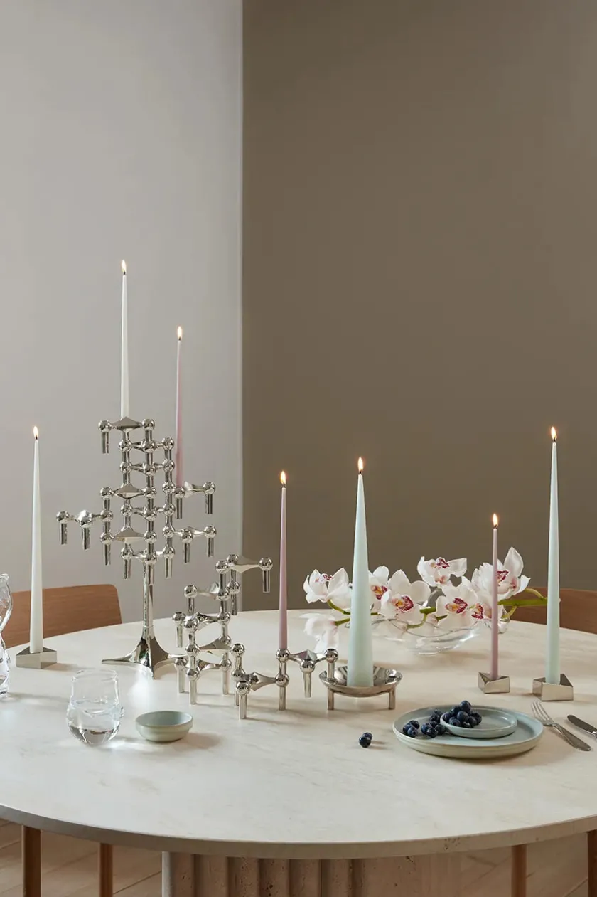 STOFF Nagel Reflect Lysestage, krom fra> Lysestager