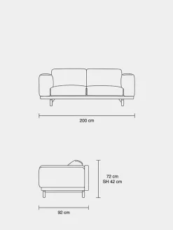 Muuto Rest 2 pers. sofa fra><noscript><img width=