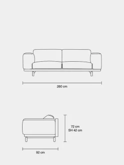 Muuto Rest 3 pers. sofa fra><noscript><img width=