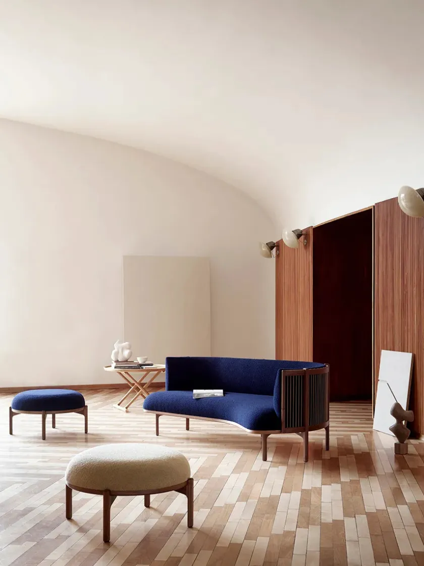 Carl Hansen & Søn RF1903F Sideways Puf fra> Skamler|Puffer