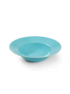 Lyngby Porcelæn Rhombe dyb tallerken, grøn Ø24,5 cm fra><noscript><img width=