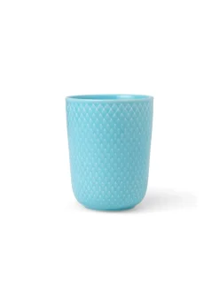 Lyngby Porcelæn Rhombe krus, blå fra><noscript><img width=