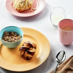 Lyngby Porcelæn Rhombe krus, gul fra><noscript><img width=