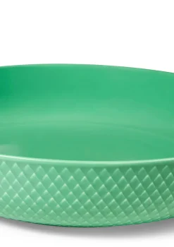 Lyngby Porcelæn Rhombe serveringsskål, grøn fra><noscript><img width=