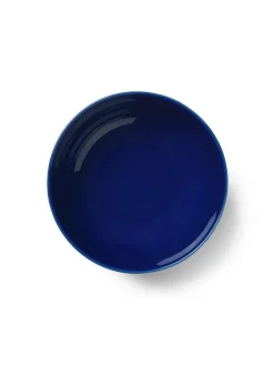 Lyngby Porcelæn Rhombe skål, blå Ø17,5 fra><noscript><img width=