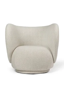 Ferm Living Rico Lounge Chair, bouclé i sand fra><noscript><img width=
