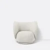 Ferm Living Rico Lounge Chair, bouclé i off-white fra> Lænestole
