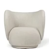 Ferm Living Rico Lounge Chair, soft bouclé fra> Loungestole|Lænestole