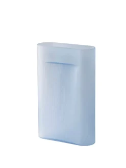 Muuto Ridge Vase, light blue frosted glass fra> Vaser