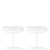 Ferm Living Ripple Champagne Saucers Frosted, sæt á 2 fra> Service