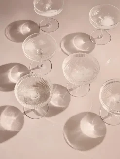 Ferm Living Ripple Champagne Saucers Frosted, sæt á 2 fra><noscript><img width=