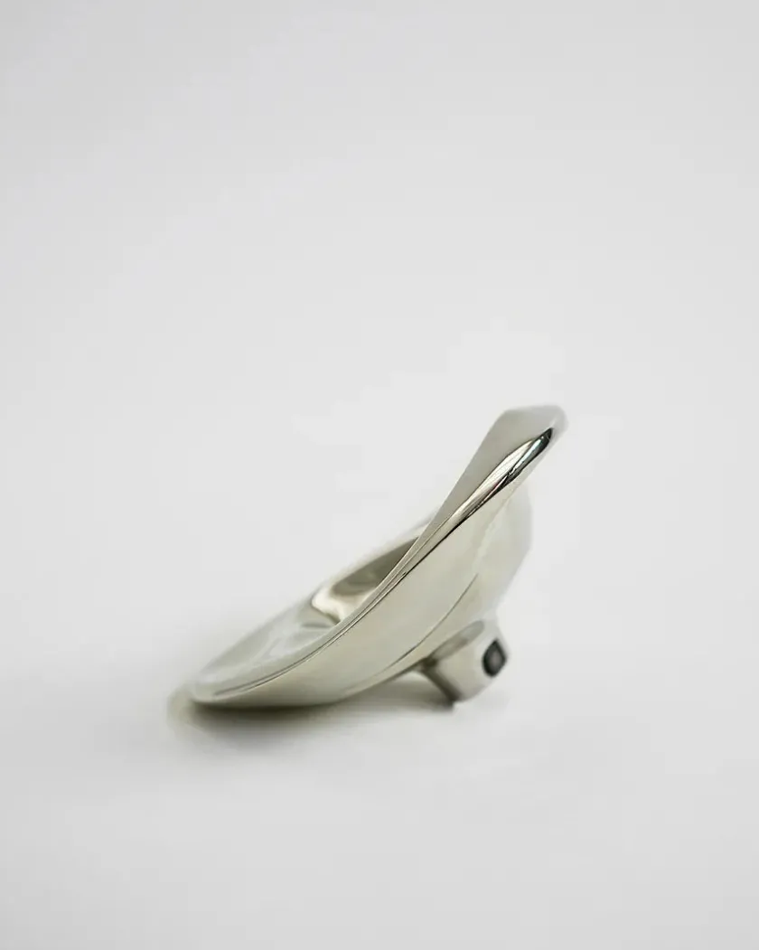 Hein Studio Ripple Knob Small, silver fra> Knagerækker|Entrémøbler