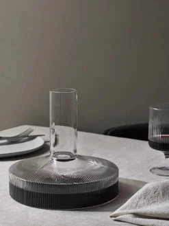 Ferm Living Ripple Wine Carafe, clear fra> Kander|Service