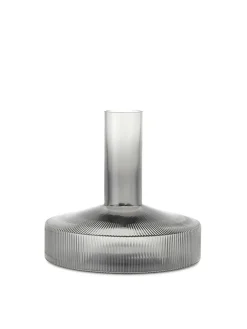Ferm Living Ripple Wine Carafe, smoked grey fra> Kander|Service