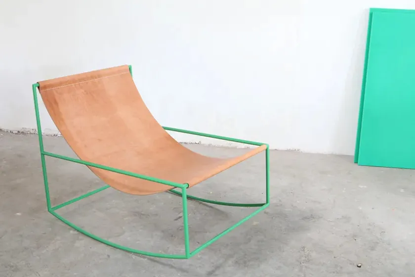 Valerie Objects Rocking Chair, green fra> Gyngestole